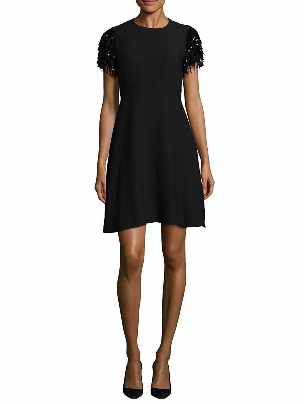 Kate Spade Cocktail Dress Size Size 14 Black Sequin Sleeve Party NWT Holidays